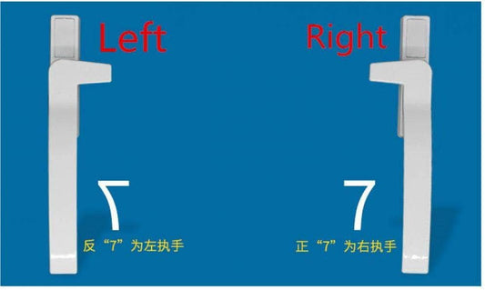 Window Replacement White Handles Left And Right Window Hardware Zinc Alloy Door Handle