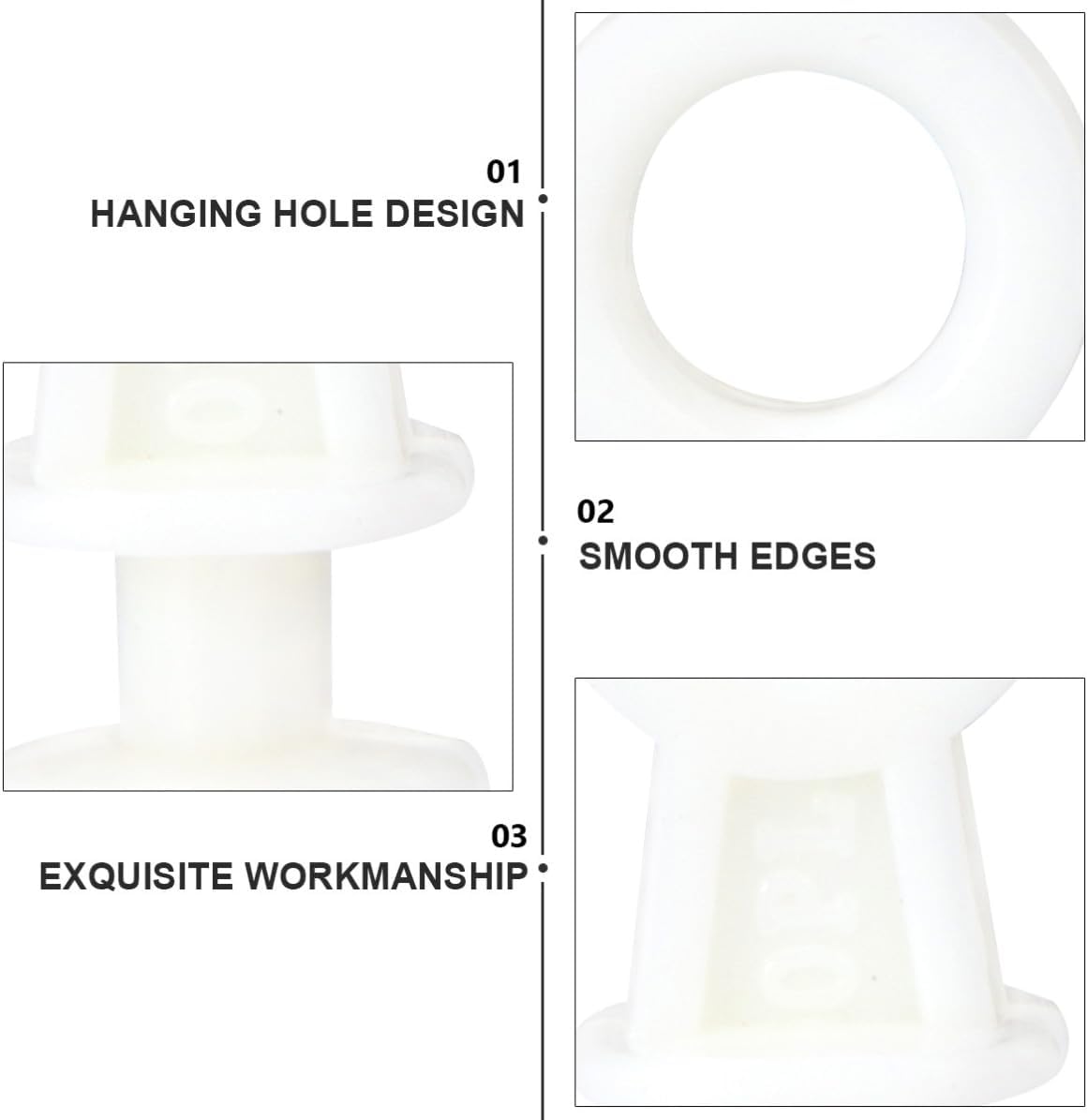 Jojofuny 50 Pcs Roulettes Pour Rail De Rideau En Plastique Beige, Faciles à Utiliser Et Solides, Pour Rideaux Coulissants De Salle De Bain Et Fenêtres