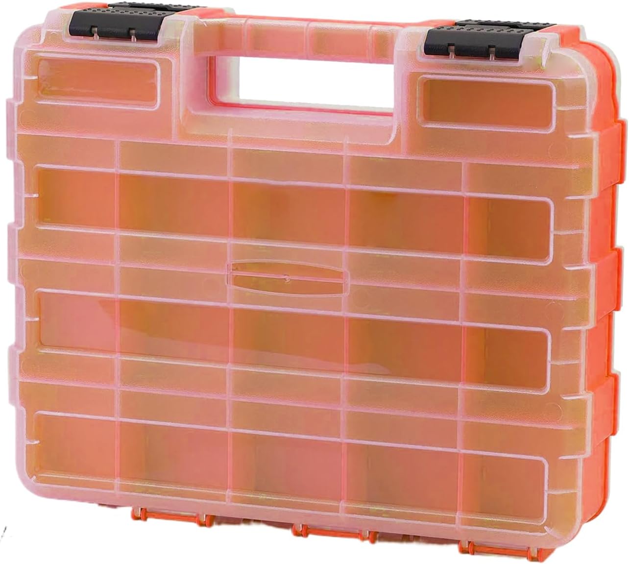 GENERIC Boîte à Outils – Boîte à Outils Portable à 34 Compartiments | Conteneur De Quincaillerie Avec Couvercle Transparent – Pour Garage, Maison, Atelier, Matériel De Quincaillerie à Ongles, écrous