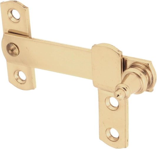 Amig - Polished Brass Security Door Lock | Air Vent 30x30cm | PVC Window Handle | Leather Finish Hinge, Gold