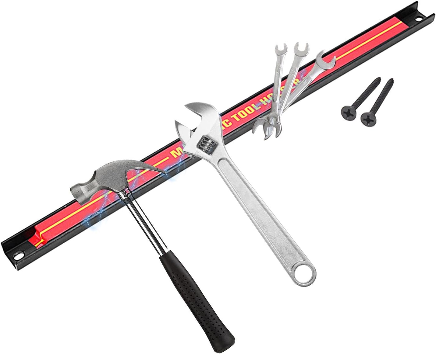Bande De Support Magnétique Pour Outils | Bande De Support Magnétique | Support Magnétique Pour Outils, Support Mural Robuste, Support De Tournevis Mural, Barres De Rangement Magnétiques Peu