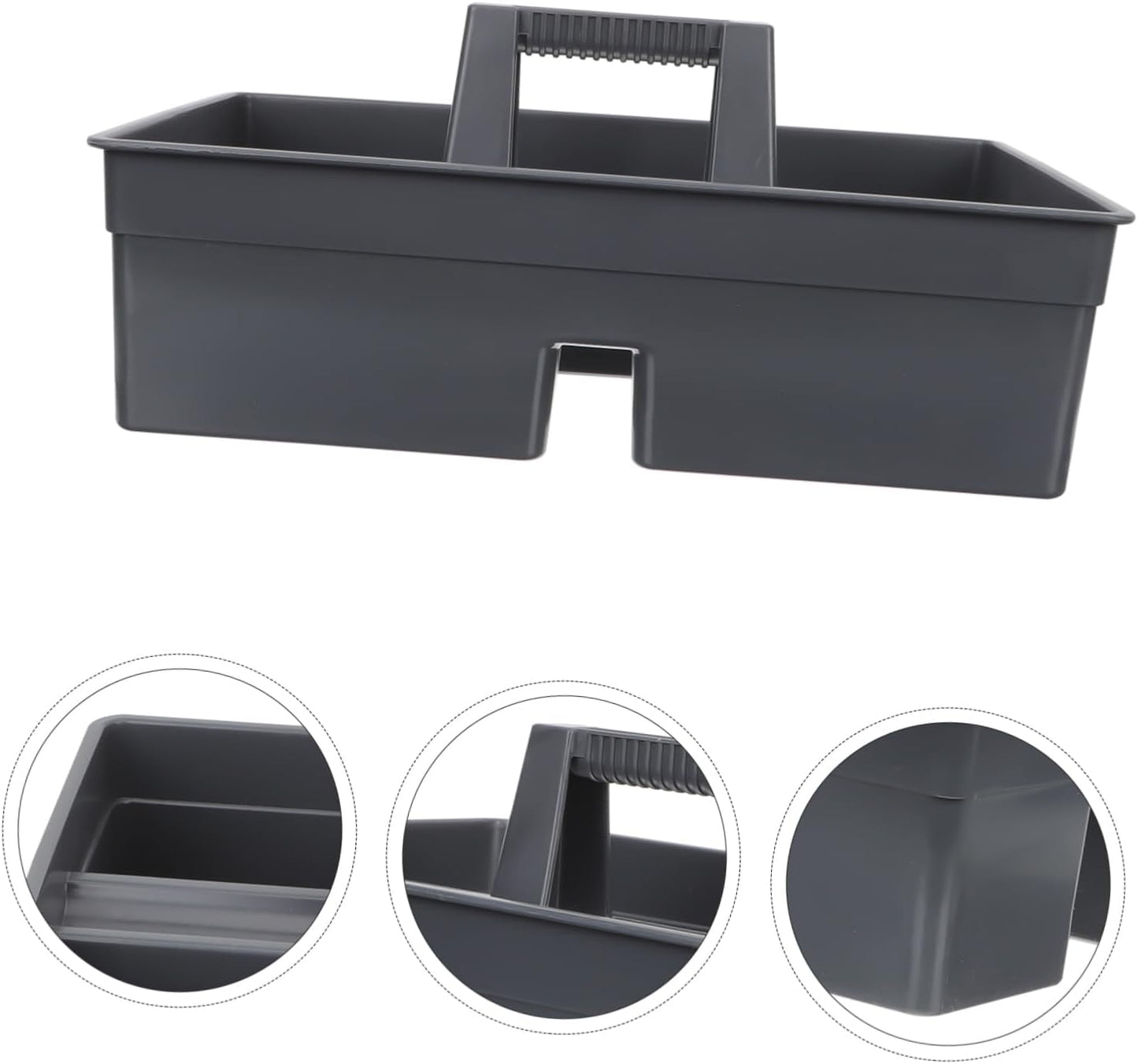 Ciieeo Panier De Nettoyage Empilable Panier à Main En Plastique Design Portable Poignée Pour Rangement Ménager