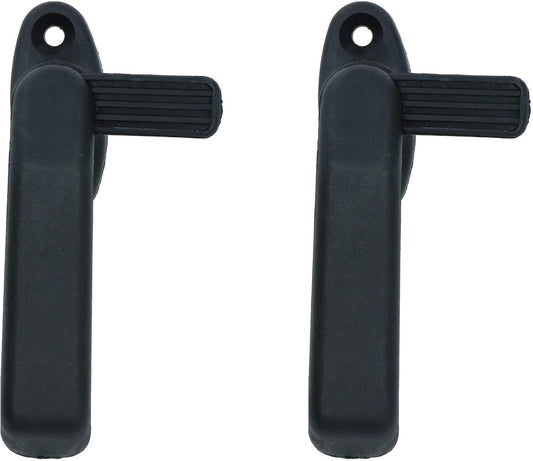 AB Tools Lot De 2 Loquets à Levier De Fenêtre Gauche En Polypropylène Noir
