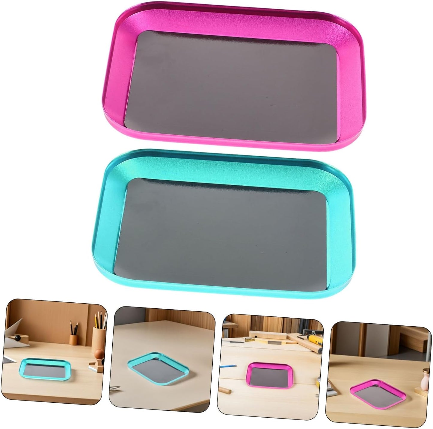 Housoutil 2pièces Plateaux Magnétiques Pour Vis Réparation Électronique Lot De Plateaux à Vis Magnétiques Support Pour Petites Et Boulons