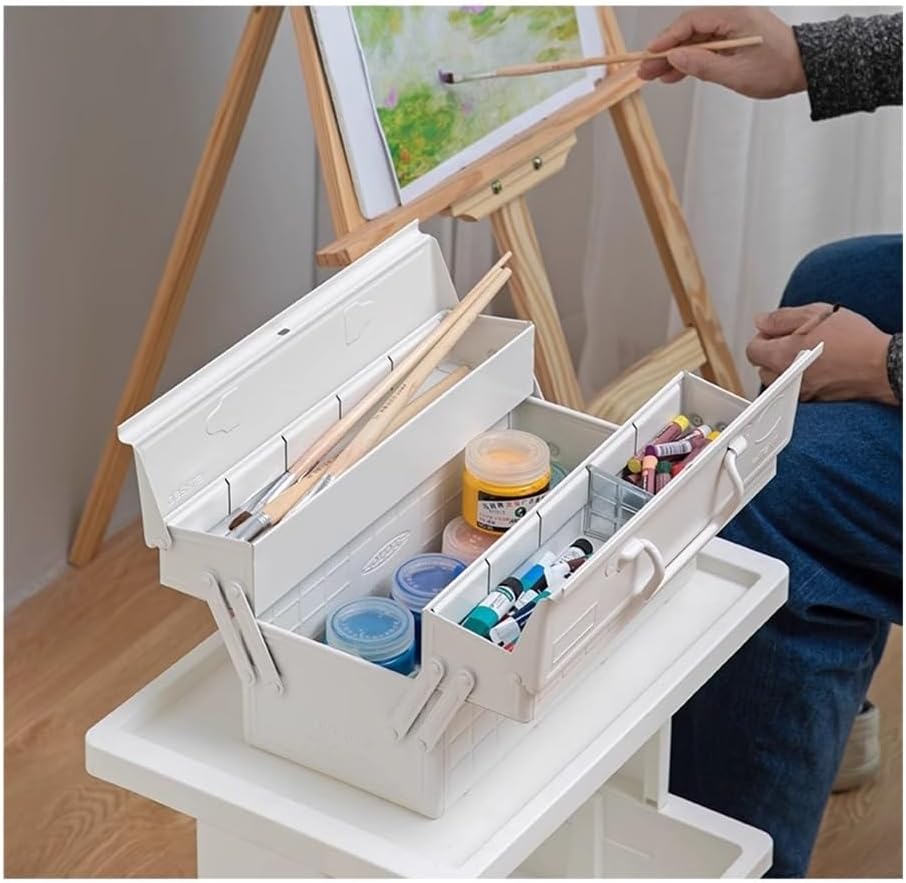 Coffret à Outils Boîte à Outils Blanche For La Maison, Boîte For étudiants En Art, D'électricien De Voiture, Réparation Matériel