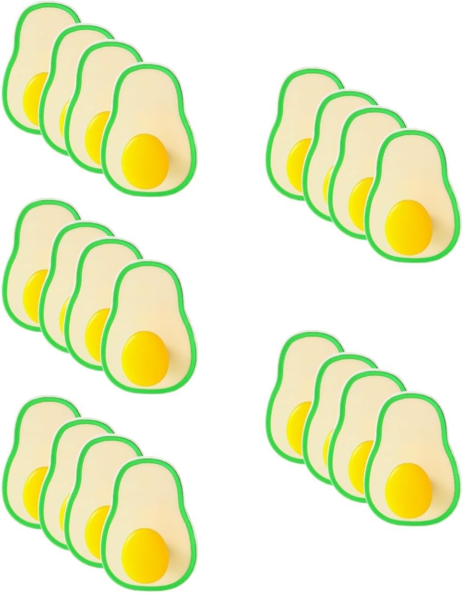 Jojofuny 8pièces Muraux Autocollants Avocat Lot De Adhésifs Pour Salle De Bain Cuisine Et Rangement Sans Perçage Et Facile à Installer