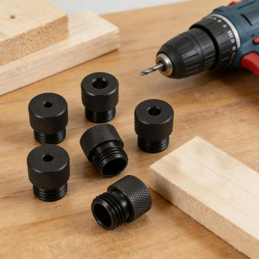 Lot De 6 Bagues De Guidage En Acier Au Carbone De Qualité Supérieure Pour Perçage De Trous De 2 à 10 Mm Dans Les Projets En Bois, Métal, Outils De Travail Des Métaux