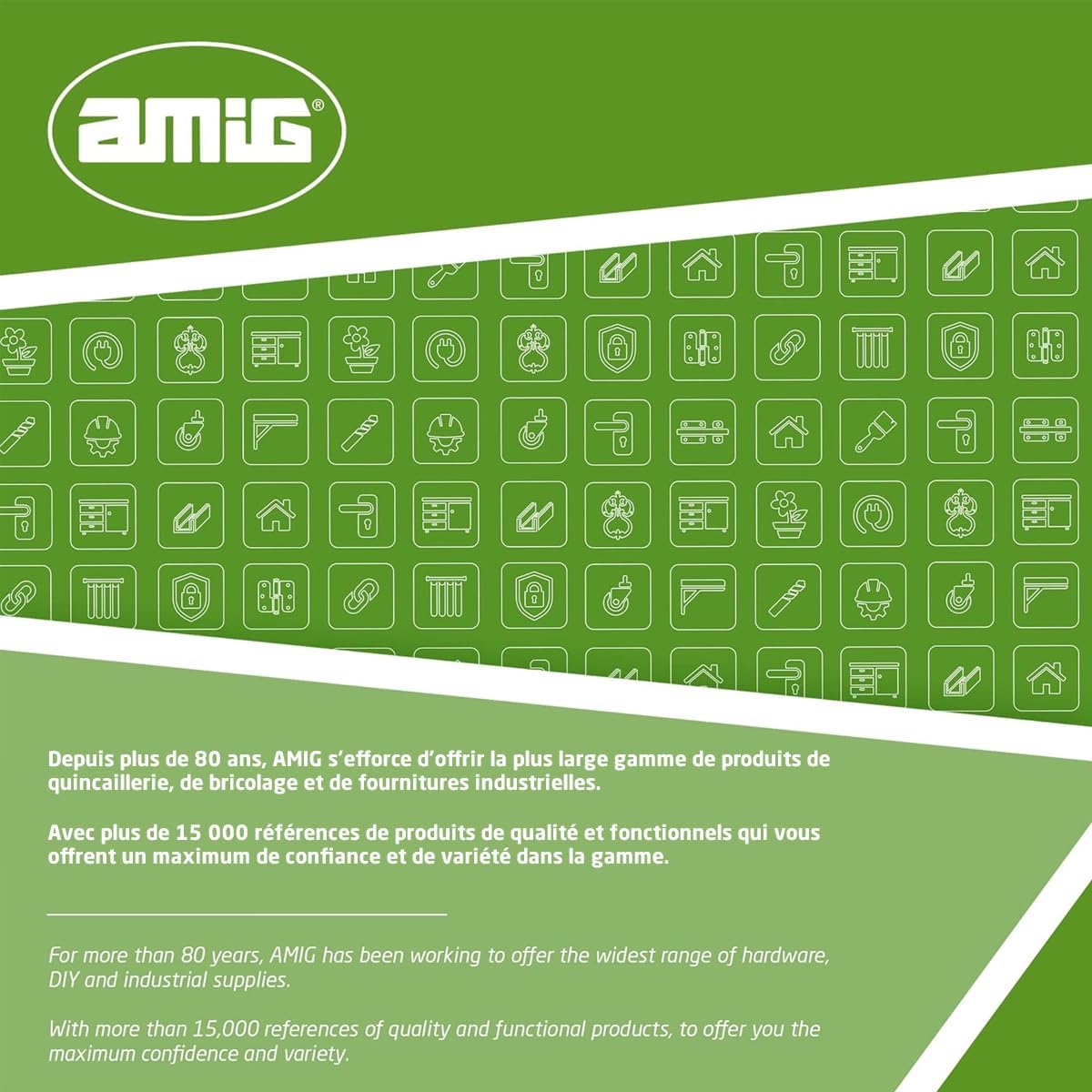Amig - Recessed Roller Shutter Roller - PVC Front And Metal Body - Dimensions: 6 X 20 X 11.5 Cm - White - Compact And Functional Design