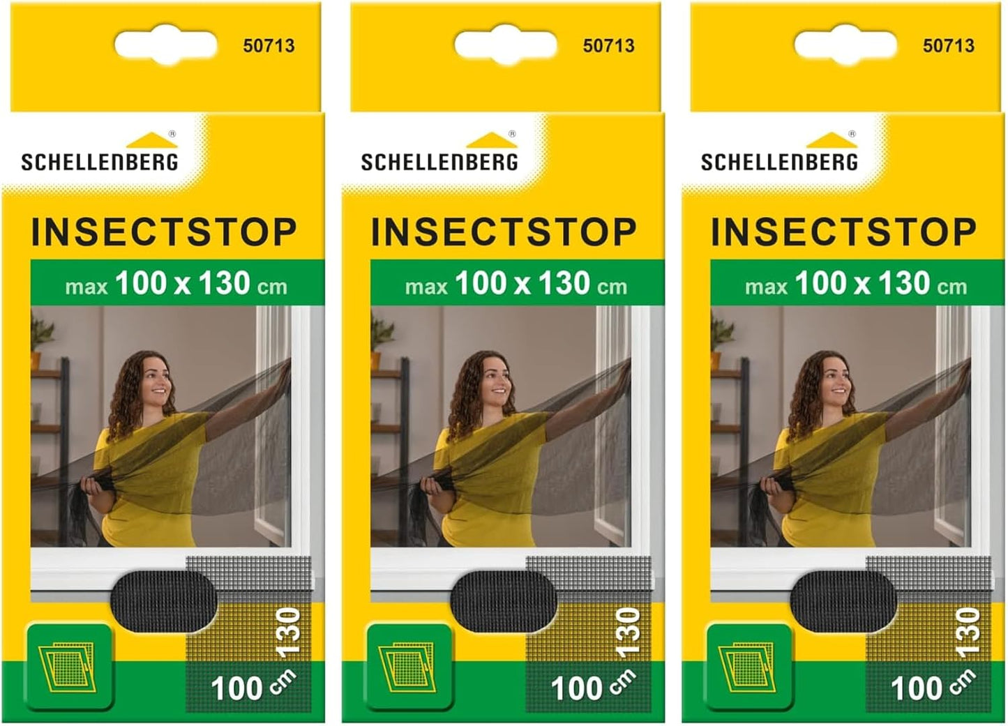 Schellenberg 50712 Insect Screen For Windows 100 X 130 Cm White