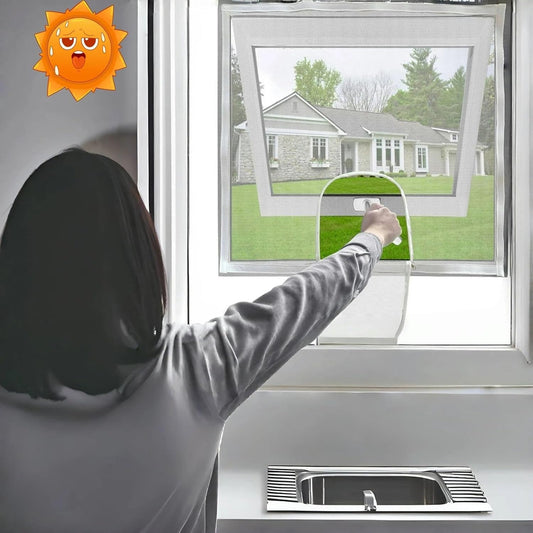 Mailles En Fibre De Verre Personnalisables Pour Une Installation Facile - Respirant Avec Fermetures éclair - Moustiquaire De Fenêtre En Fibre De Verre - Filet De Ventilation - Outil