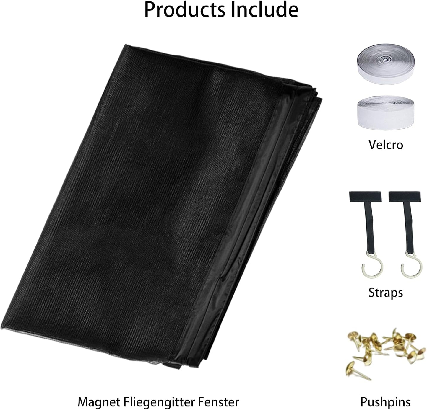 Diy Adjustable Magnetic Mosquito Net 97 X 107 Cm Mosquito Net Magnetic Door Breathable Ultra Thin Mesh For Home Windows, White