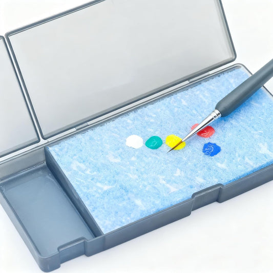 Porte-plateau Portable Pour Peinture Acrylique Humide, Fournitures De Modélisme, Fournitures De Modélisme, Garder L'humidité à Base D'eau, Boîte De Rangement Pour Peinture D'artiste, Palette Pour