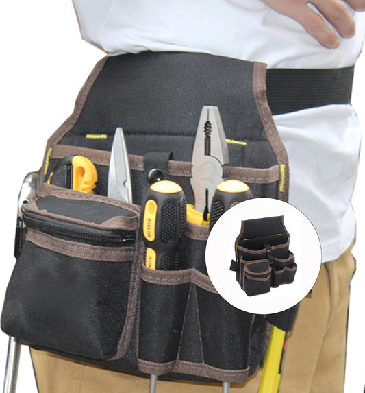 Porte-outils En Toile Résistant Aux Déchirures Léger Et Compact 200 G Avec Pochettes à Outils De Base Pour Les Professionnels Sac En Toile Robuste