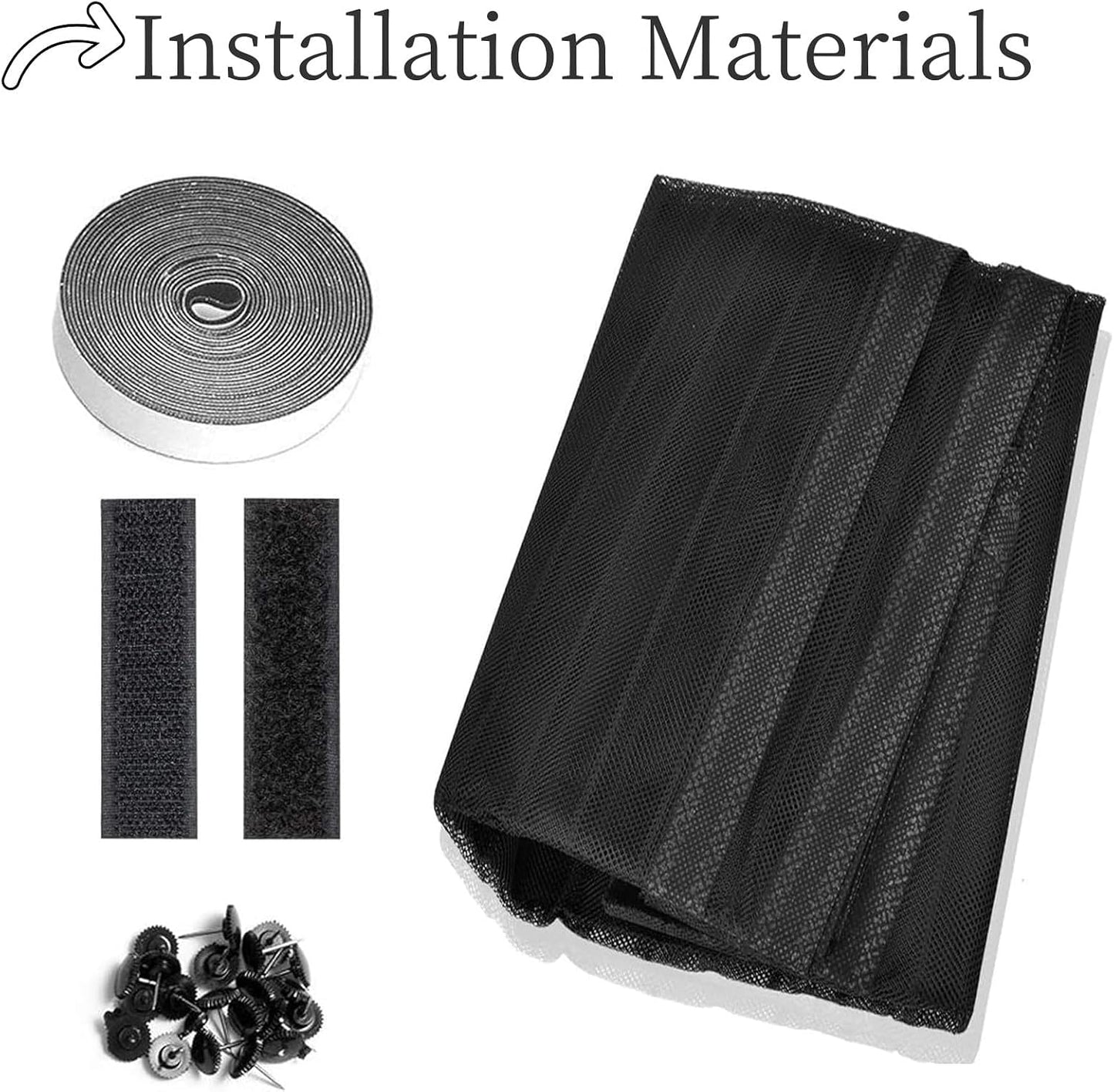 Mosquito Net Window Without Drilling 69 X 105 Cm Powerful Magnets Automatic Magnetic Mosquito Net Door For Corridors Patio, Black