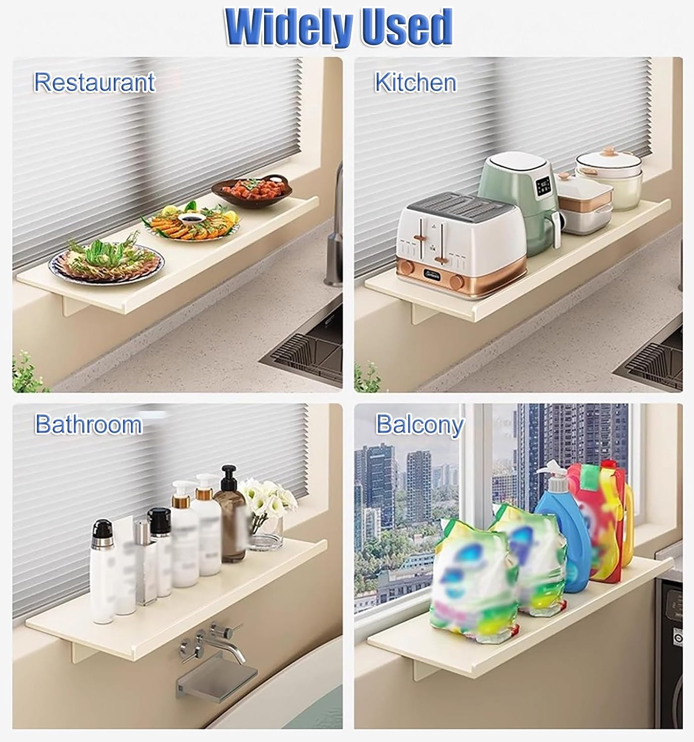 Window Sill Extender Removable Magnetic Window Sill For Pets - Heavy Duty Carbon Steel Plant Shelf With Window Sill - Waterproof Desk Extension (40 X 20 Cm (15 3/4 X 7 7/8 Inches)