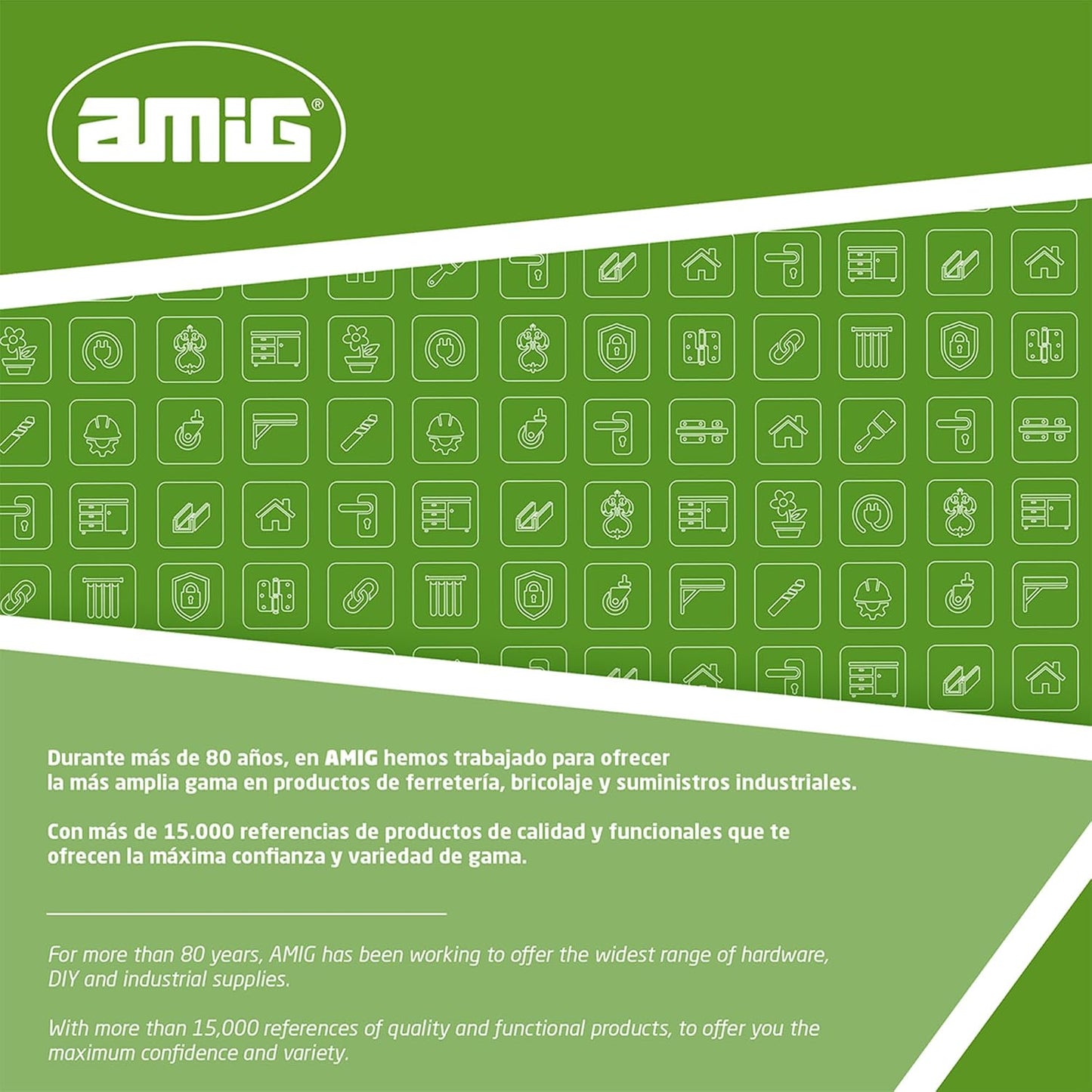 Amig - Moustiquaire Fixe Pour Fenêtre - 120 X 140 Cm - Cadre En Aluminium Blanc - Maille En Fibre De Verre Grise - Installation Avec Vis - Ventilation Avec Protection Contre Les Insectes - Mod. MF01