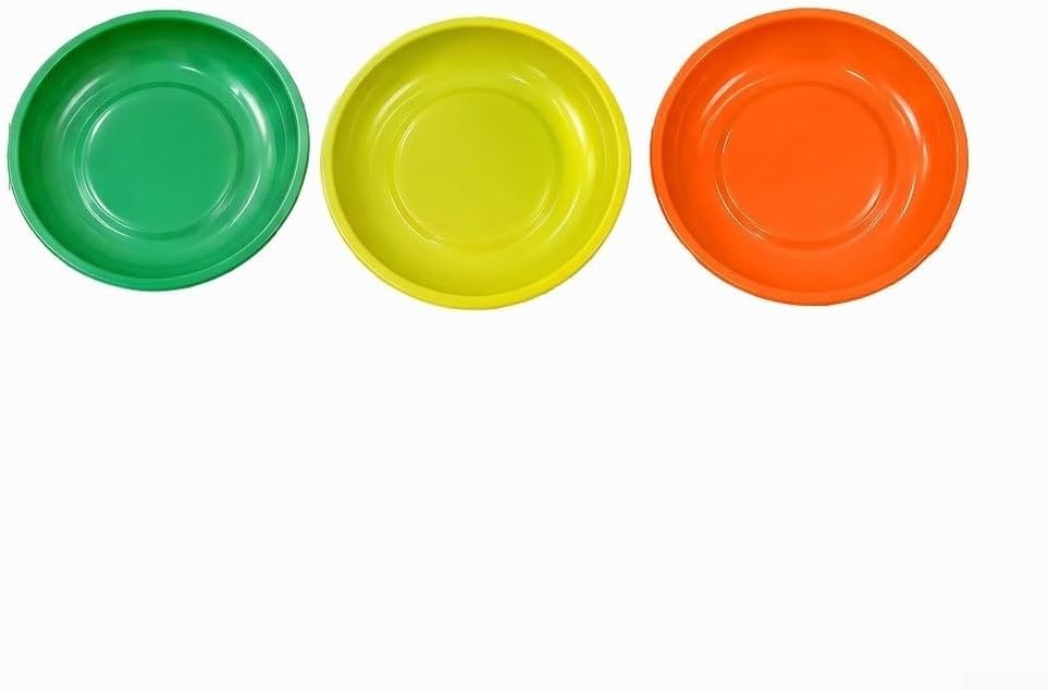  Plateau De Rangement Rond Jaune Pour Composants électroniques Avec Bords Polis En Plastique ABS Pour L'organisation Du Garage Solution Compacte De 15,2 Cm De Diamètre Pour Vis (lot De 3)