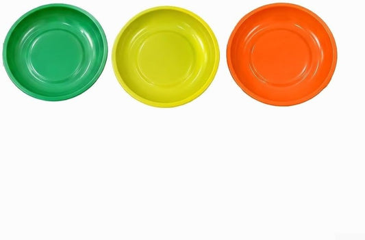  Plateau De Rangement Rond Jaune Pour Composants électroniques Avec Bords Polis En Plastique ABS Pour L'organisation Du Garage Solution Compacte De 15,2 Cm De Diamètre Pour Vis (lot De 3)