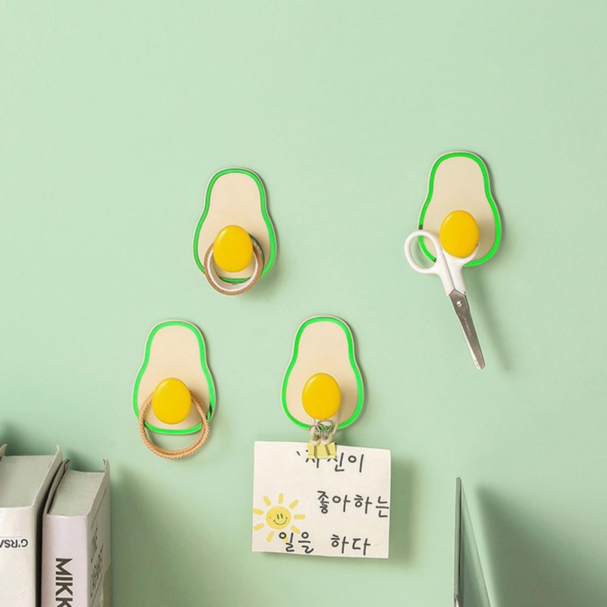  Jojofuny 8pièces Muraux Autocollants Avocat Lot De Adhésifs Pour Salle De Bain Cuisine Et Rangement Sans Perçage Et Facile à Installer