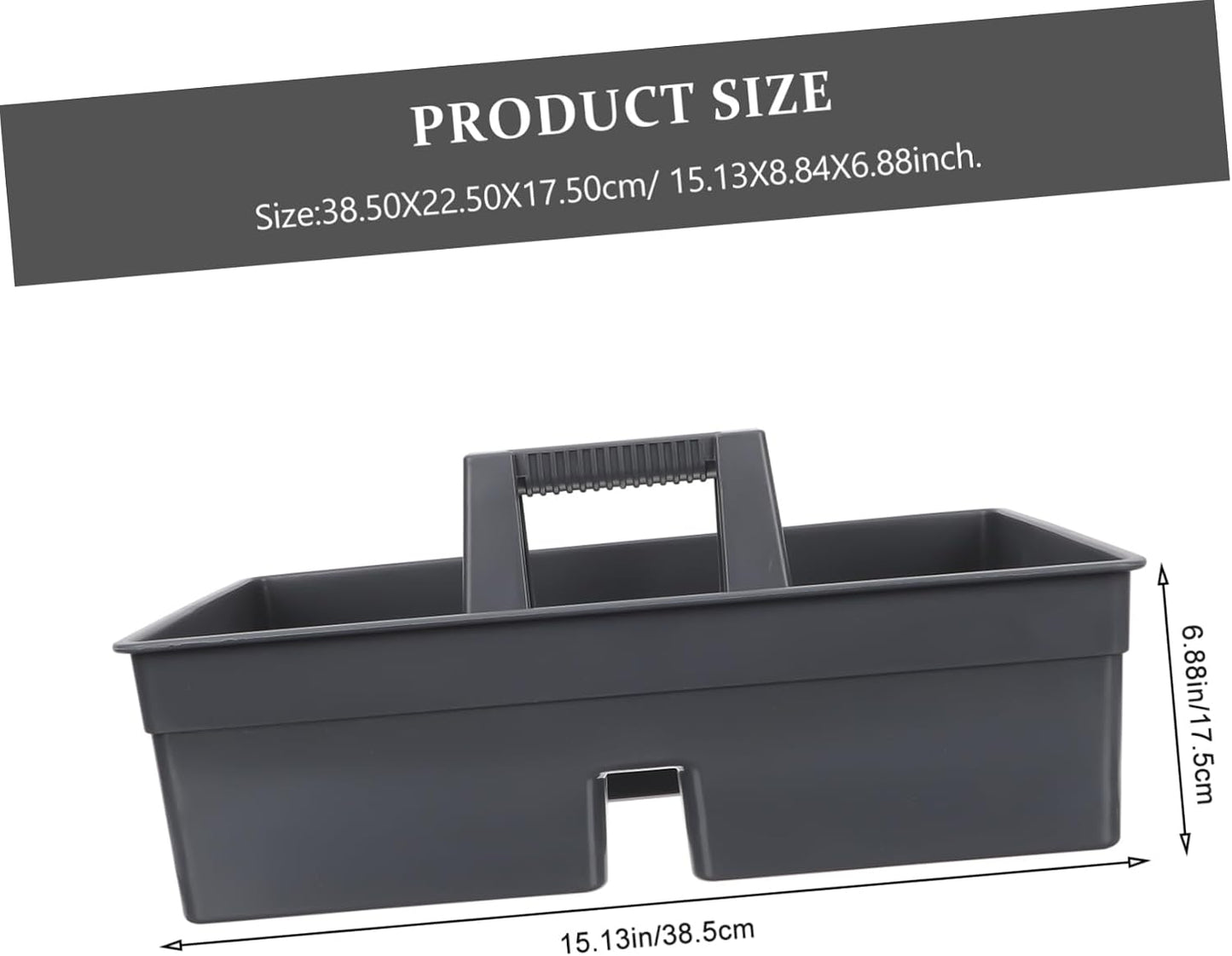  Ciieeo Panier De Nettoyage Empilable Panier à Main En Plastique Design Portable Poignée Pour Rangement Ménager