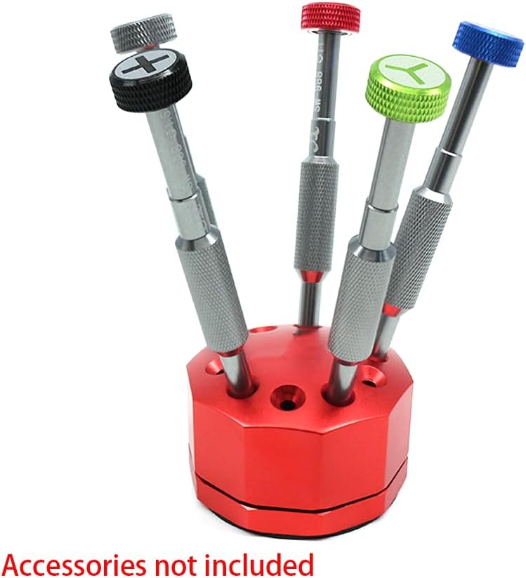  Support De Tournevis En Alliage D'aluminium Avec Base Rotative à 360 Degrés Pour Un Rangement Organisé En Atelier Et Stabilité Antidérapante Ou Options Rouges Pour Outils De Garage (bleu)