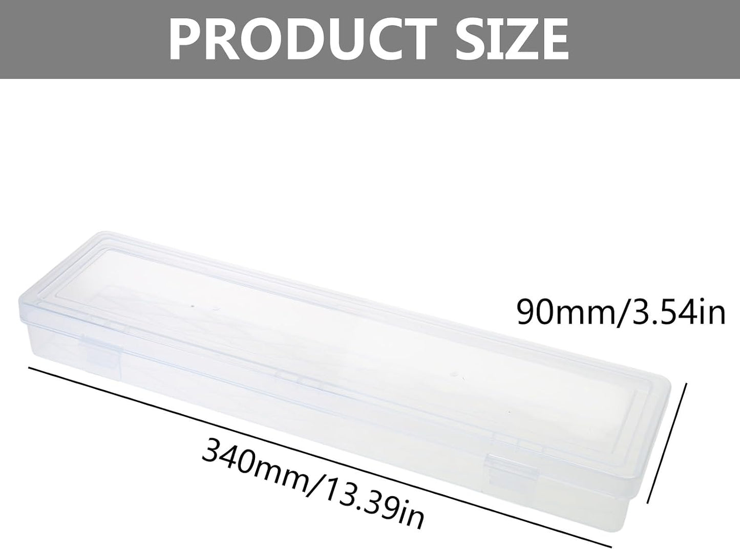 Boîte à Outils Transparente Rectangulaire De 35,6 Cm Pour Techniciens Et Amateurs, Boîte De Rangement D'outils Et D'accessoires