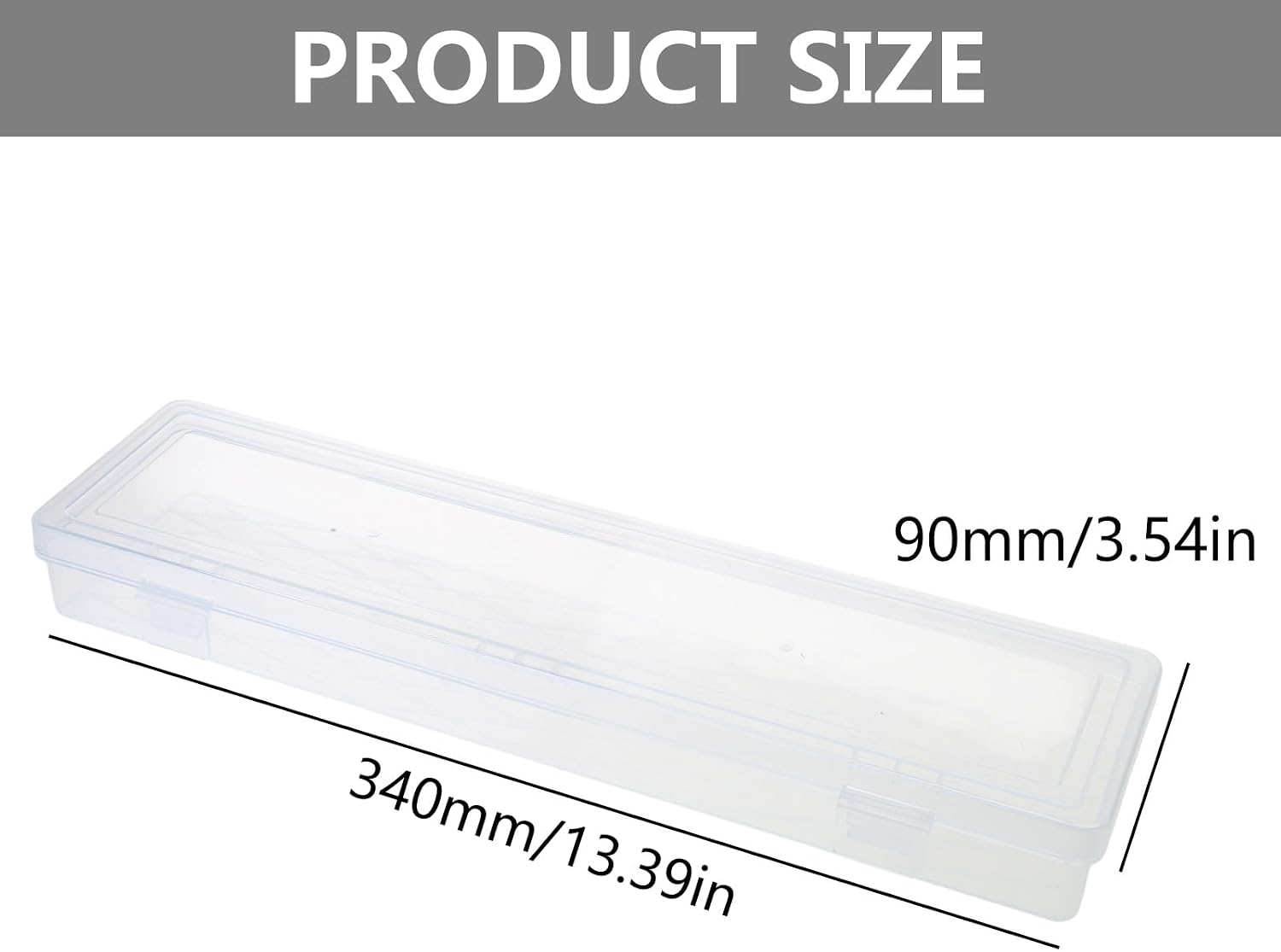  Boîte à Outils Transparente Rectangulaire De 35,6 Cm Pour Techniciens Et Amateurs, Boîte De Rangement D'outils Et D'accessoires