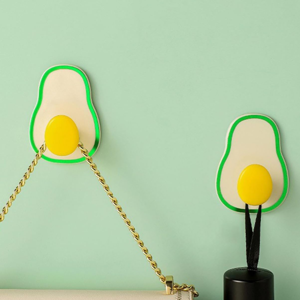  Jojofuny 8pièces Muraux Autocollants Avocat Lot De Adhésifs Pour Salle De Bain Cuisine Et Rangement Sans Perçage Et Facile à Installer