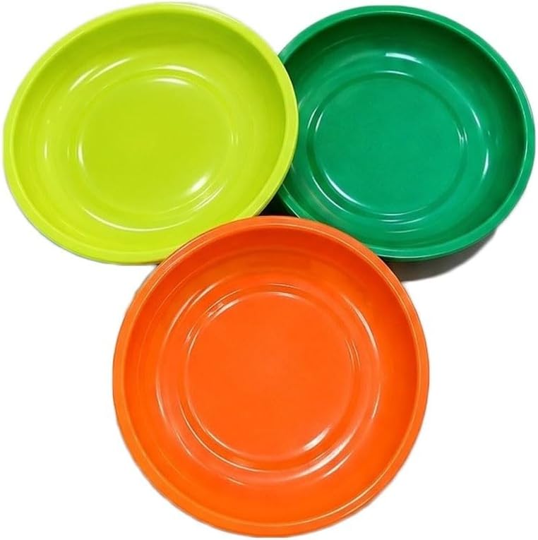  Plateau De Rangement Rond Jaune Pour Composants électroniques Avec Bords Polis En Plastique ABS Pour L'organisation Du Garage Solution Compacte De 15,2 Cm De Diamètre Pour Vis (lot De 3)