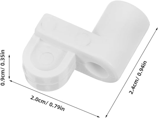  Gatuida 24 Clips Universels Pour Moustiquaire Fenêtre 3/8 Pouces En Plastique Blanc Avec Vis, Kit De Fixation Renforcé Et Accessoires De Quincaillerie Pour Installation Et Réparation