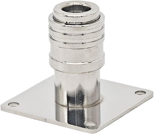  Porte-bouteille Mural En Acier Inoxydable à Connexion Rapide Pour Nettoyeur Haute Pression Argenté 50 X 11,8 X 44 Mm (autobloquant 1/4)