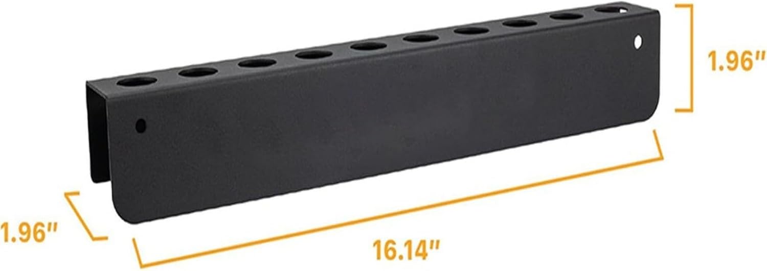  Support Mural Pour Brosse De Détail, Avec 10 Trous, Pour Garage, Atelier, Rangement En Acier Au Carbone Pour Garder Les Outils Propres Et Accessibles