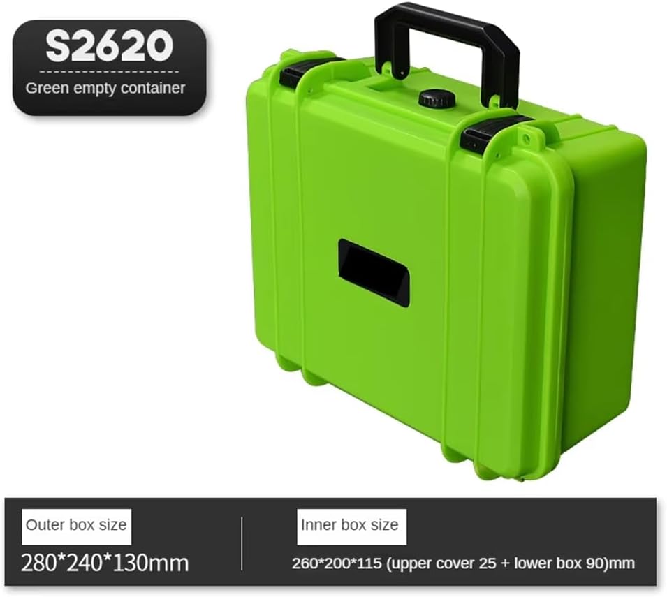  Boîte De Rangement D'Instruments à Grande Capacité Avec Éponge, Valise Portable, Boîte En Plastique Dur Épaissie, Boîte à Outils Pour Matériel, Rouge.