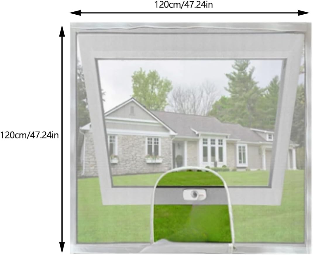  Mailles En Fibre De Verre Personnalisables Pour Une Installation Facile - Respirant Avec Fermetures éclair - Moustiquaire De Fenêtre En Fibre De Verre - Filet De Ventilation - Outil