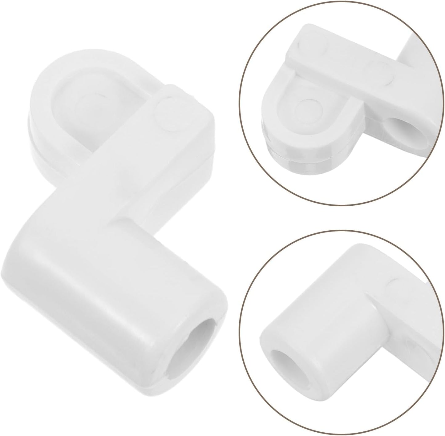  Gatuida 24 Clips Universels Pour Moustiquaire Fenêtre 3/8 Pouces En Plastique Blanc Avec Vis, Kit De Fixation Renforcé Et Accessoires De Quincaillerie Pour Installation Et Réparation
