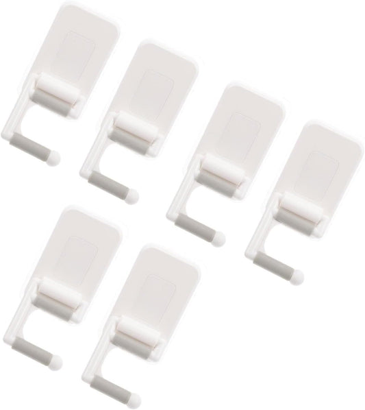  Ciieeo 3 Sets Fringe Mop Holder Hanger Organizer Broom Hooks Wall Cup Hooks Zip Ties Coat Hooks For Wall 2 Pieces * 3