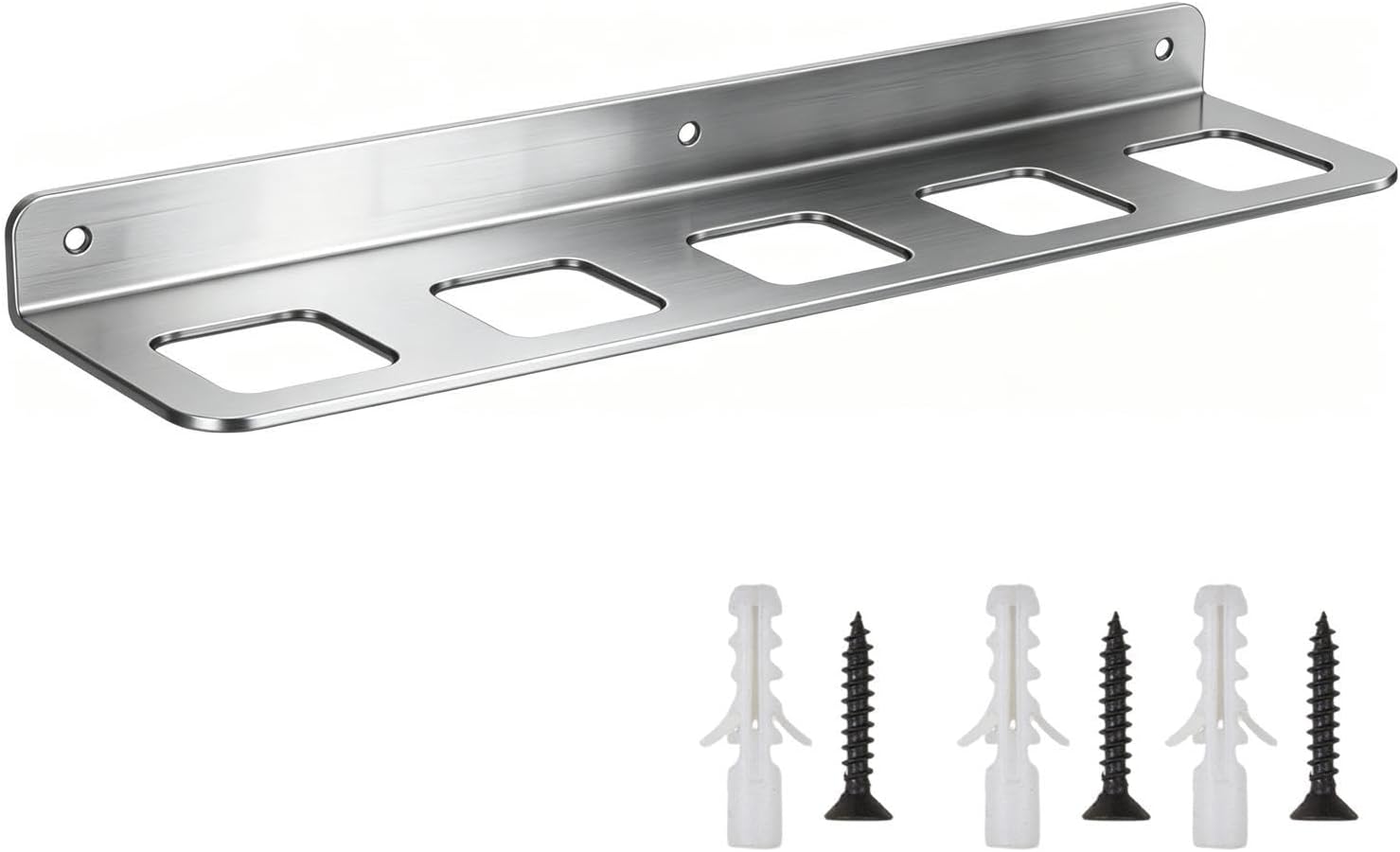  Porte-outils Mural | 5 Supports à Outils Multifonctionnels Pour Le Mur De Garage | Étagère De Rangement Pour Outils De Marteau,Pour La Grange, L'atelier, L'usine, La Maison, La Pince, Le Draa à Vis