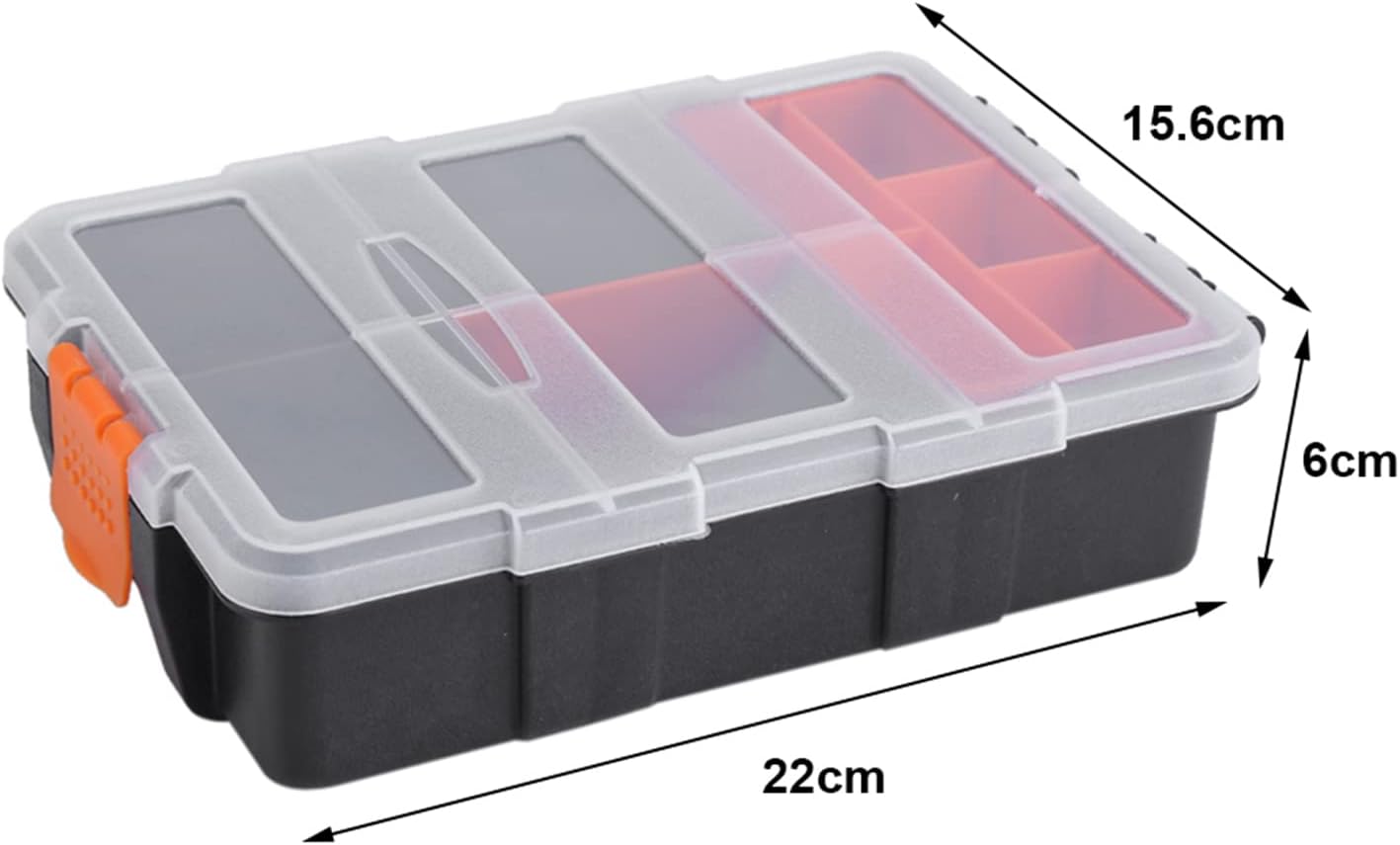  Boîte De Rangement à Deux Couches En Plastique Robuste Pour Petites Pièces