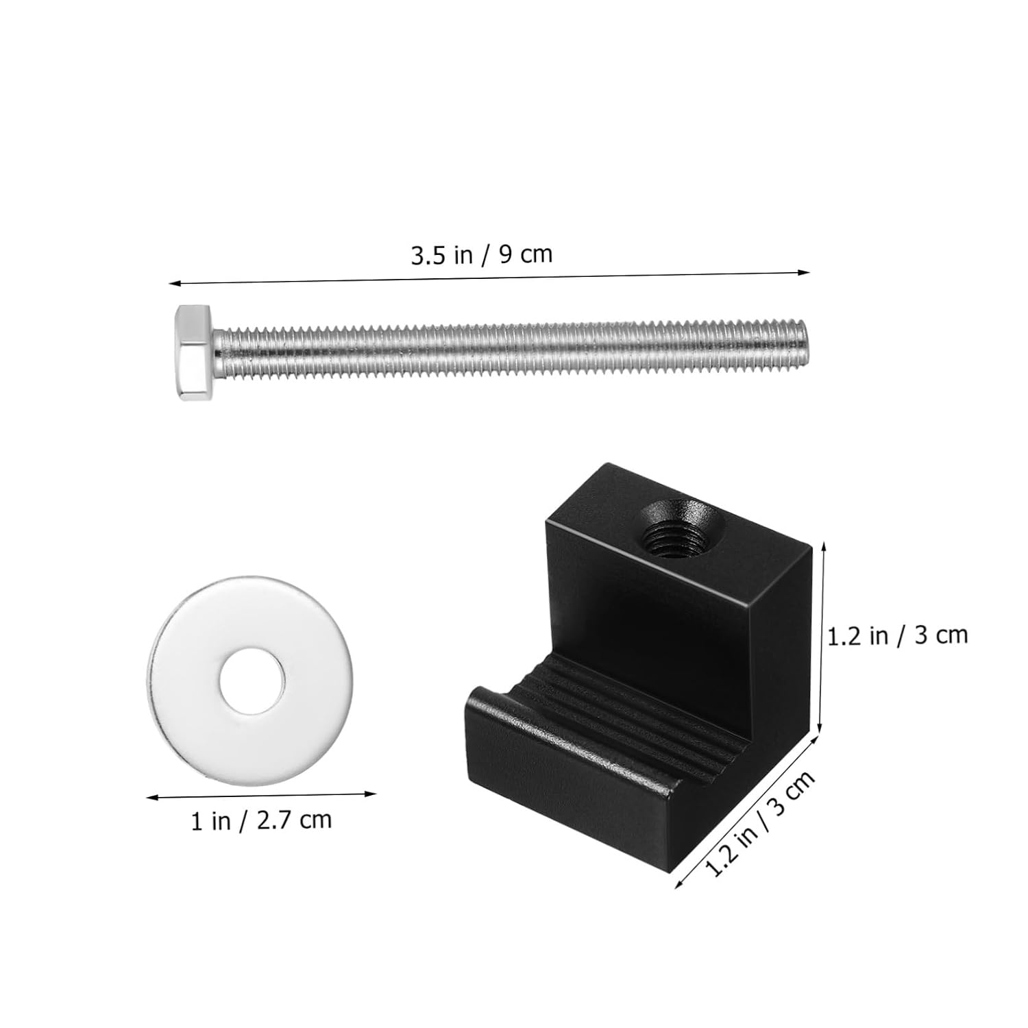 Ciieeo 4pièces Kit De Montage Pour Boîte à Outils De Camion Pinces De Fixation Alliage Aluminium Crochets J Pour Boîte à Outils Accessoires Pour Pick-up