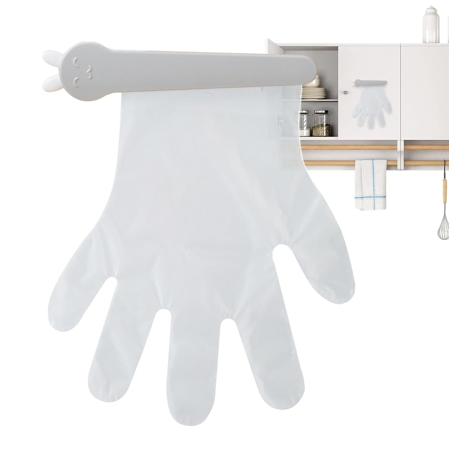 Porte-Gants Mural,Organisateur De Boîte à Gants | Clip Design Avec Adhésif Pour Cuisine, Placard, Garage, Bureau, Restaurant Ou Laboratoire