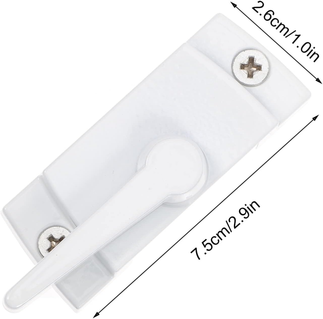  Jojofuny Verrous De Fenêtre En Alliage De Zinc Blanc 4pcs Pour Protection Vie Privée, Pièces De Rechange Robustes Et Flexibles Pour Fenêtres Coulissantes Usage Quotidien