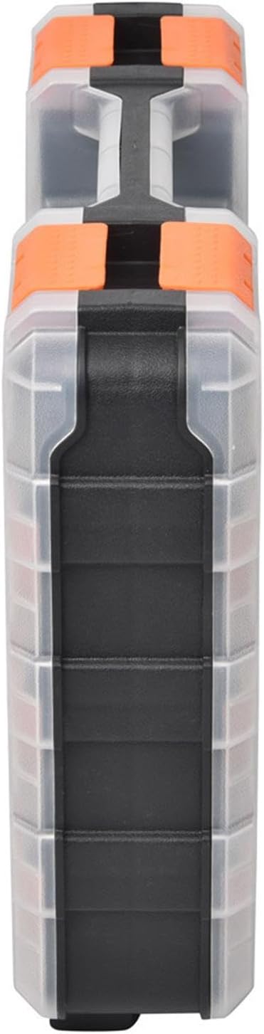 GENERIC Boîte De Rangement Pour Vis | Boîte De Rangement Pour Petites Pièces | Organiseur De Matériel, Boîte à Outils, Organisateur De Matériel De Petites Pièces, Récipient élastique Portable Pour Organiser