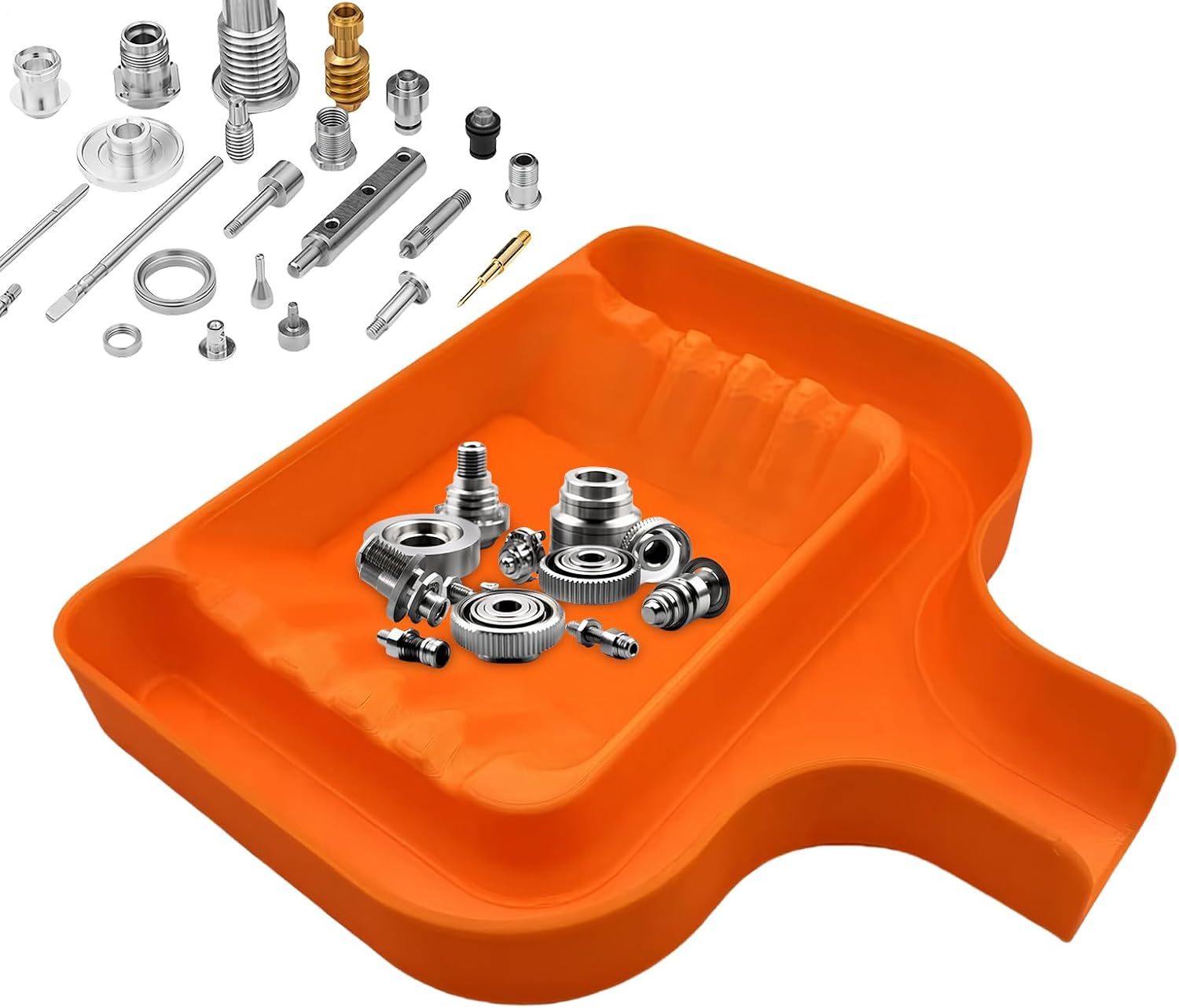  Plateau De Tri Avec Entonnoir, Séparateur De Pièces Efficace Pour Rangement De Matériel, 17 X 17 Cm, Compact Et Empilable, Accessoires Pour Atelier, Boîtes à Outils, Garage, Magasin, Artisanat