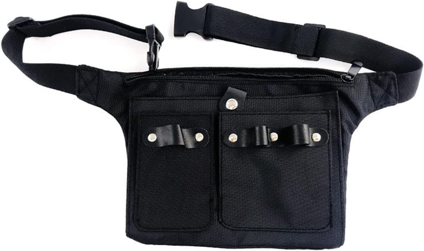  Pochette De Rangement Pour Ciseaux De Coiffure, Barbier, Ceinture De Coiffure, Ciseaux De Coiffure, Peigne En Toile Pour étui, Outils De Coupe, étui De Transport, Ceinture De Taille