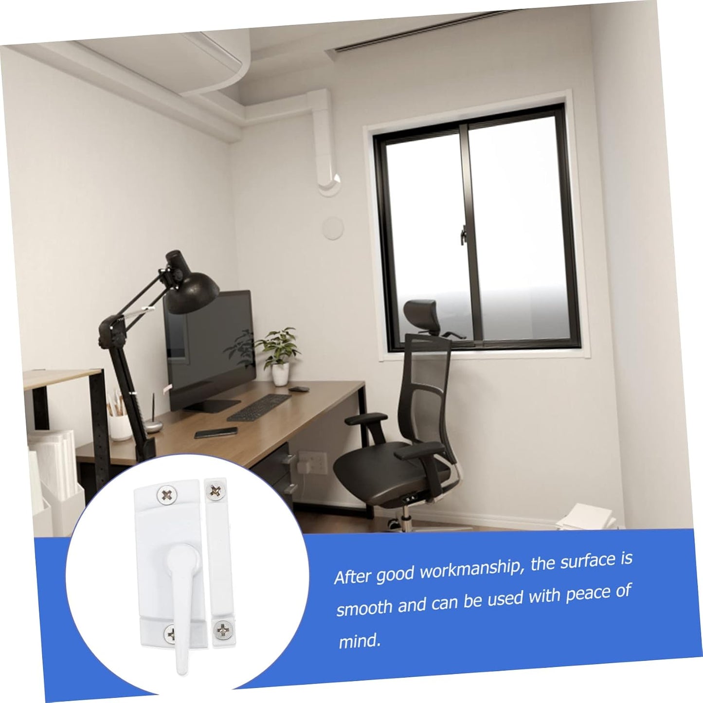  Jojofuny Verrous De Fenêtre En Alliage De Zinc Blanc 4pcs Pour Protection Vie Privée, Pièces De Rechange Robustes Et Flexibles Pour Fenêtres Coulissantes Usage Quotidien