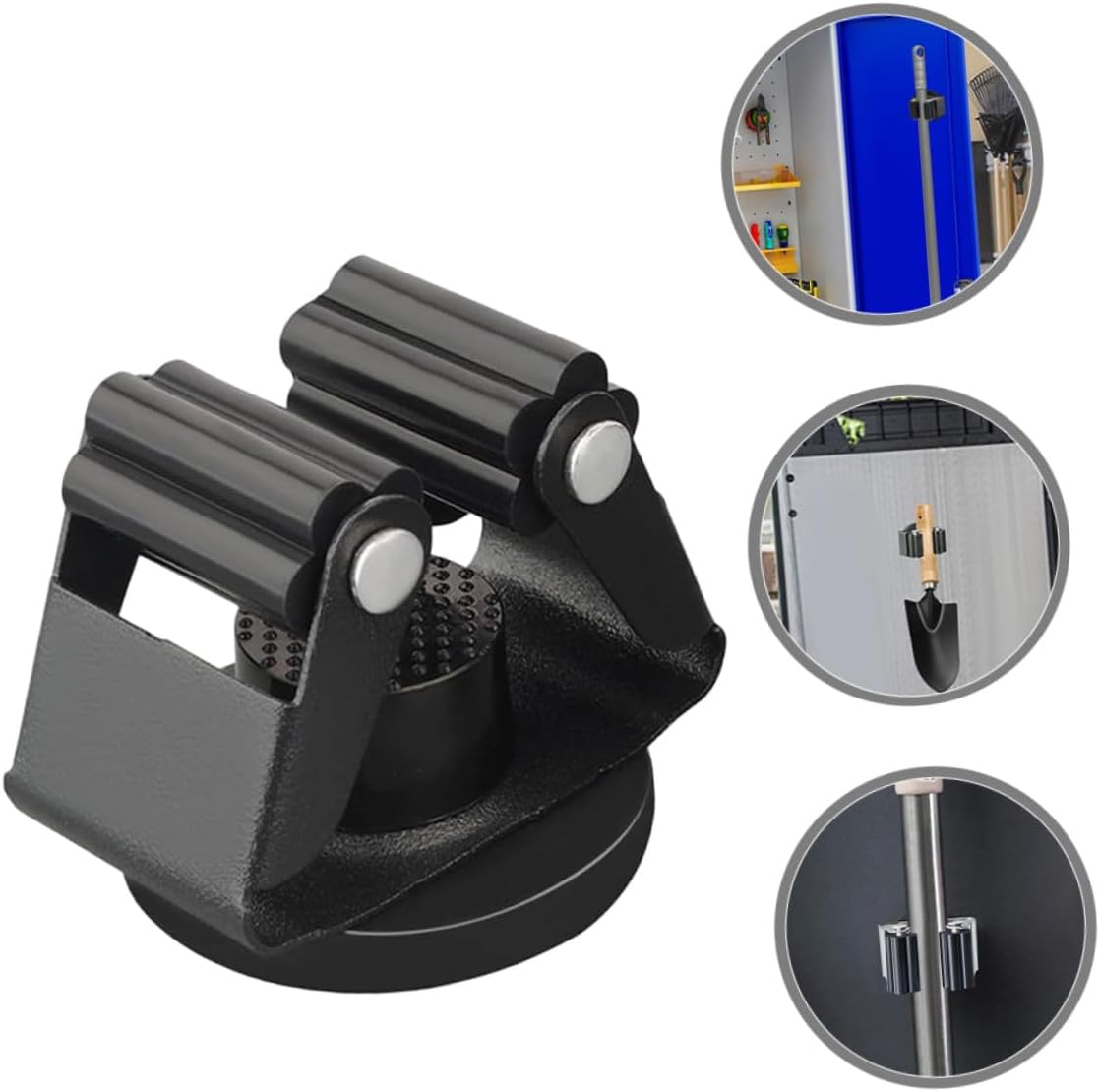  Gatuida Porte-balai Magnétique Robuste Sans Perçage, Support Mural Pour Balais Et Serpillères, Acier Magnétique Solide, Rangement Organisé Pour Maison Et Garage, Solution Polyvalente