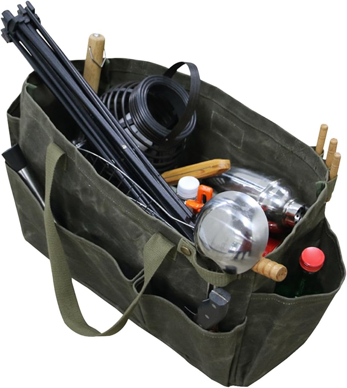 GENERIC Porte-ustensiles Imperméable, Organisateur D'outils Portable, Sac Fourre-tout De Camping, Sac De Rangement Pour Barbecue, Sac Fourre-tout Pour Bois De Chauffage, Outils De Barbecue En Plein Air, Sac