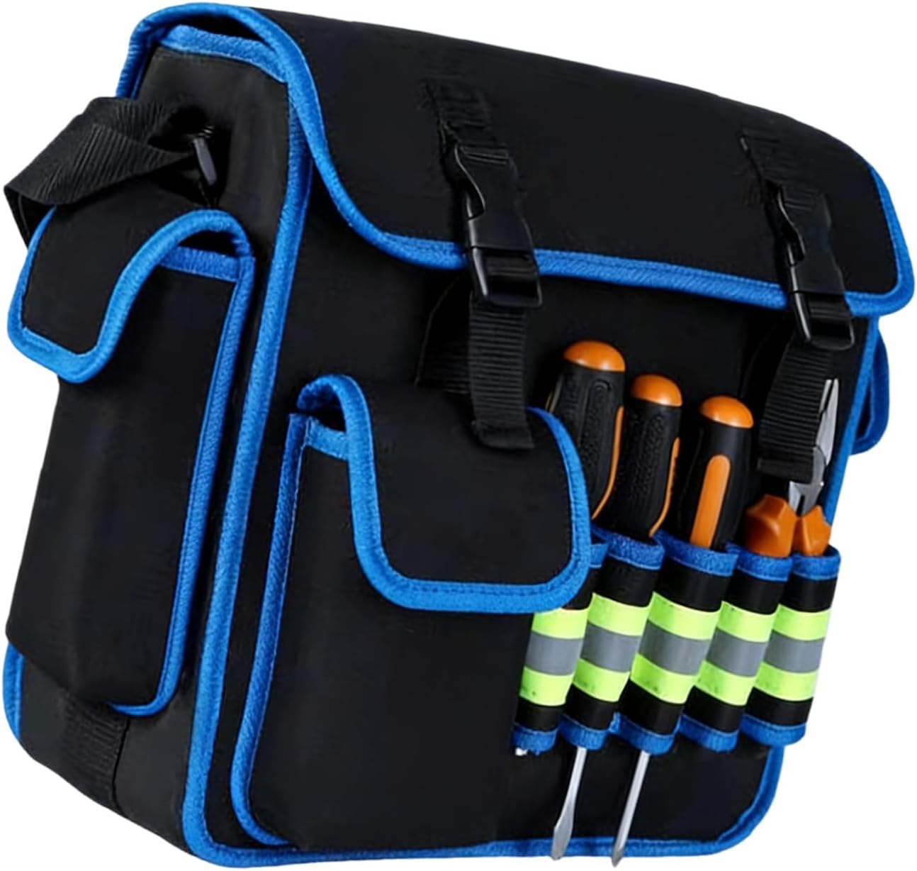  Sacs à Outils à Large Ouverture - Sac De Rangement Robuste De Grande Capacité Pour électriciens - Sac En Tissu Oxford