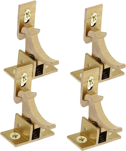  Ciieeo Lot De 4 Loquets Coudés En Cuivre Massif Pour Portes Et Fenêtres, Loquet De Meuble Robuste, Remplacement Pour Armoires Et Placards, Accessoires De Quincaillerie Pour Camping-car,