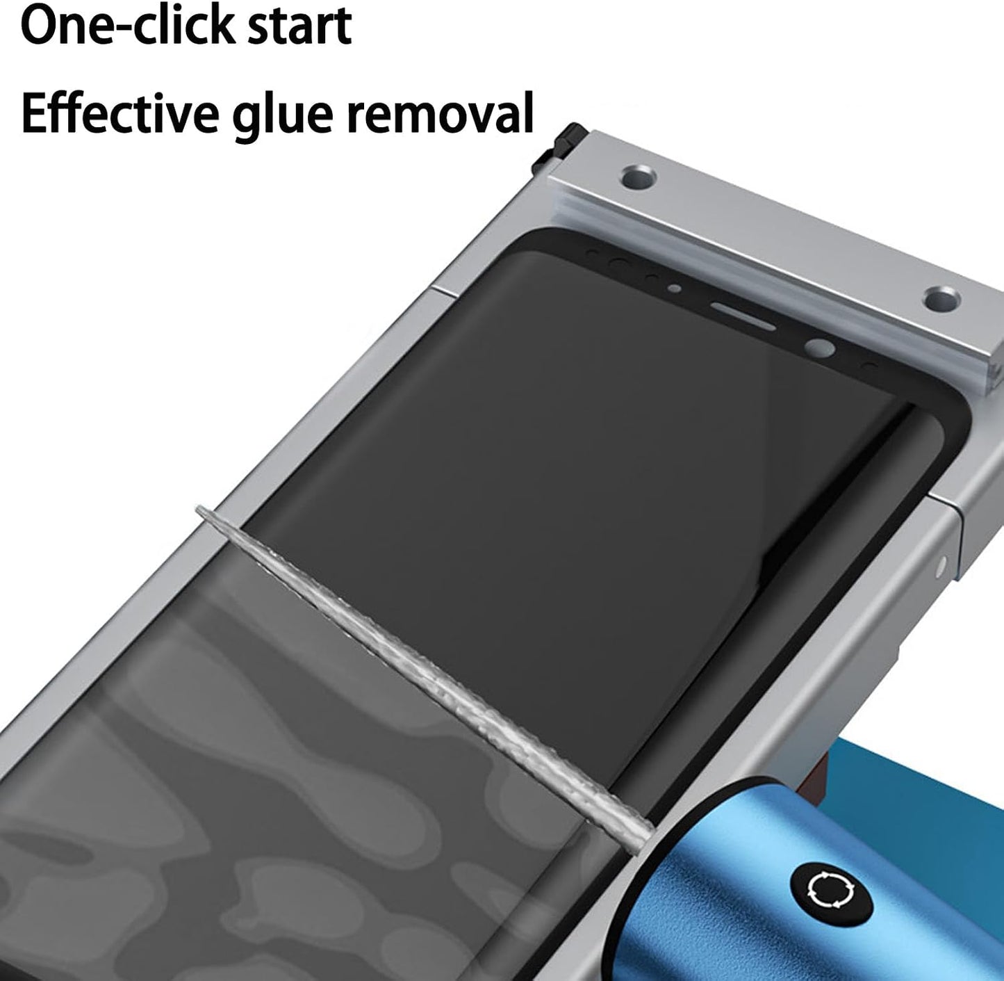  Efficacité Outil De Dissolvant De Colle D ' écran De Téléphone Portable Batterie Rechargeable Port De Type C Rotations Réglables Outil De Dégommage à Moteur Réversible